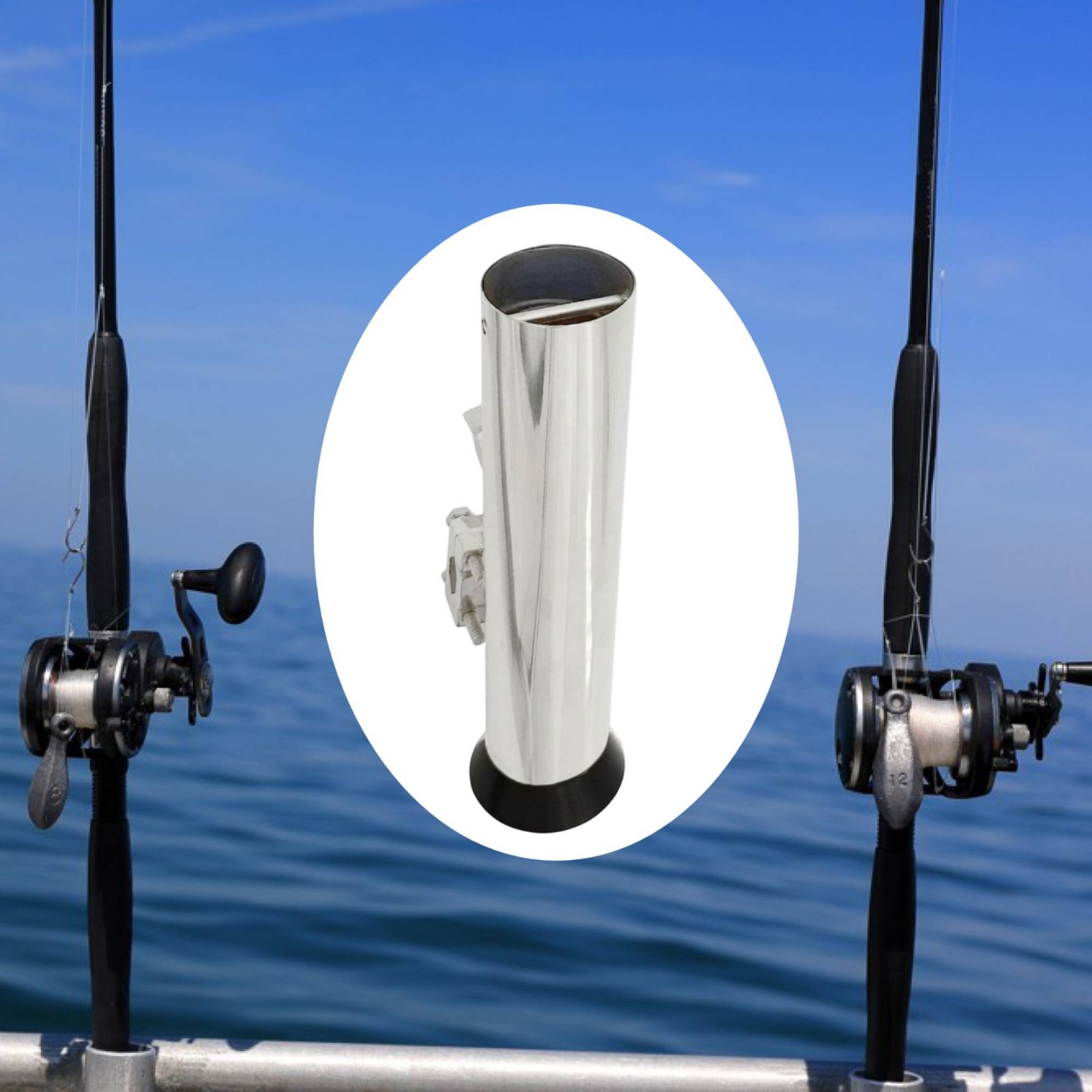 Adjustable Rail Mount Rod Hold - Fishing Rod Boat recension och pris