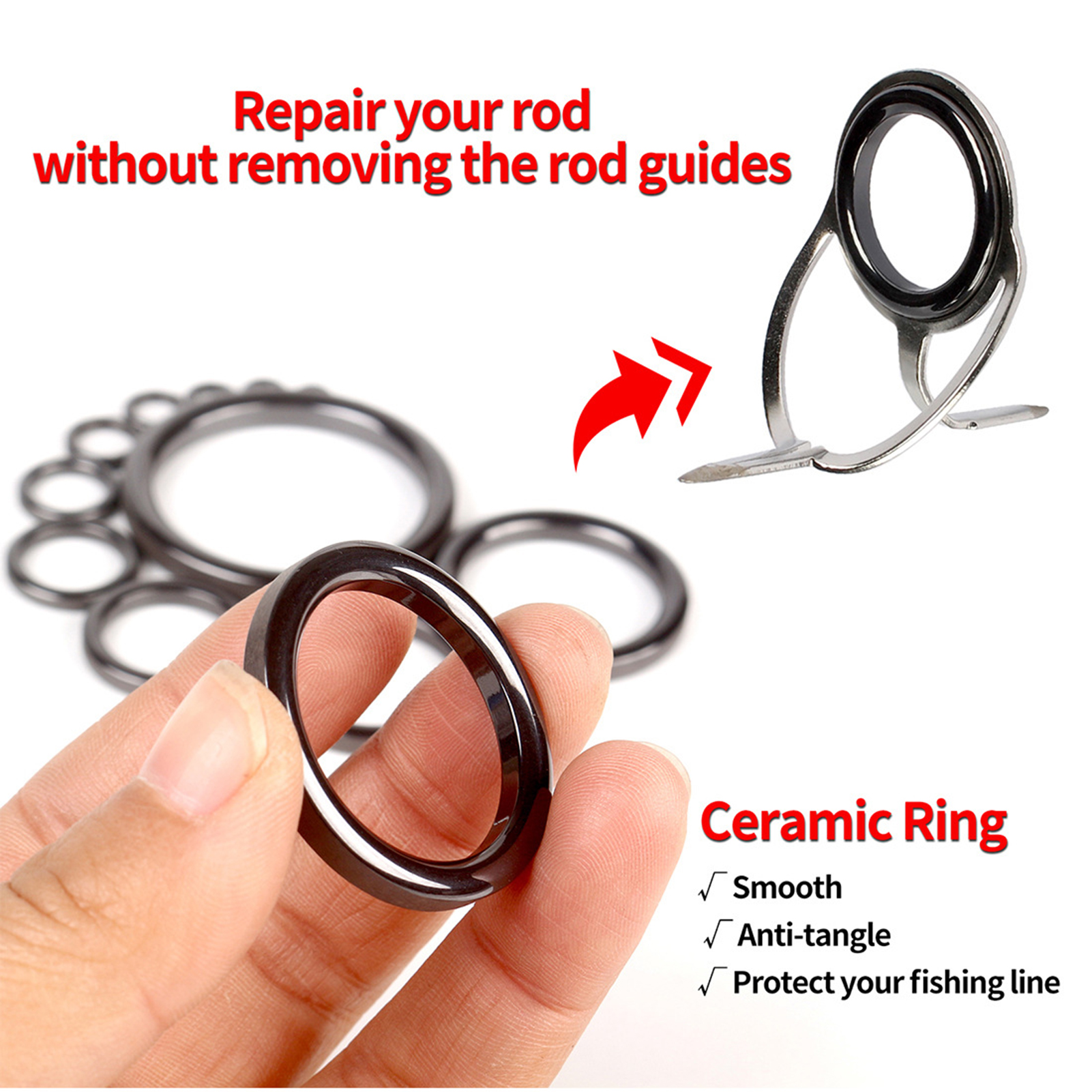 Fishing Rod Guide Repair Kit C - Fishing Rod Repair Kit recension och pris