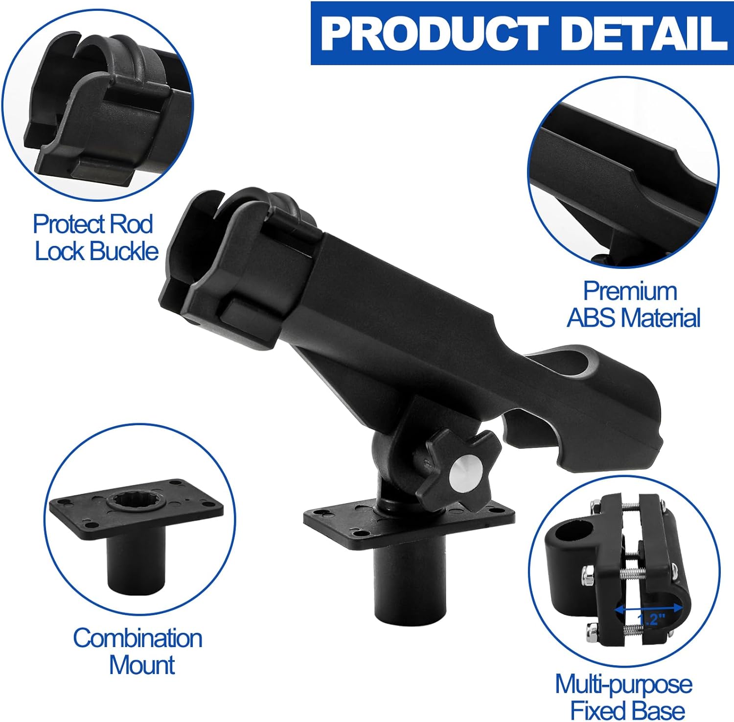 2 Pack Fishing Rod Holder with - Fishing Rod Combo recension och pris