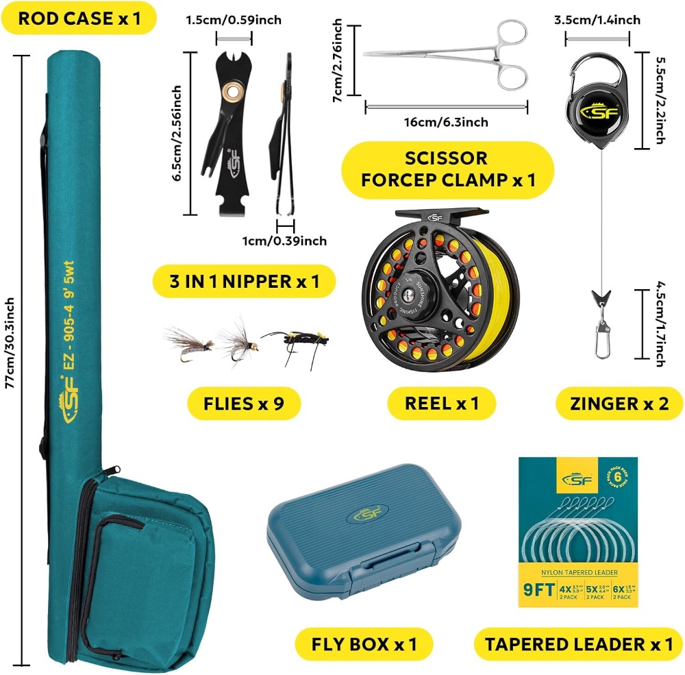Fly Fishing Rod Combo Starter  - Fishing Rod Fly recension och pris