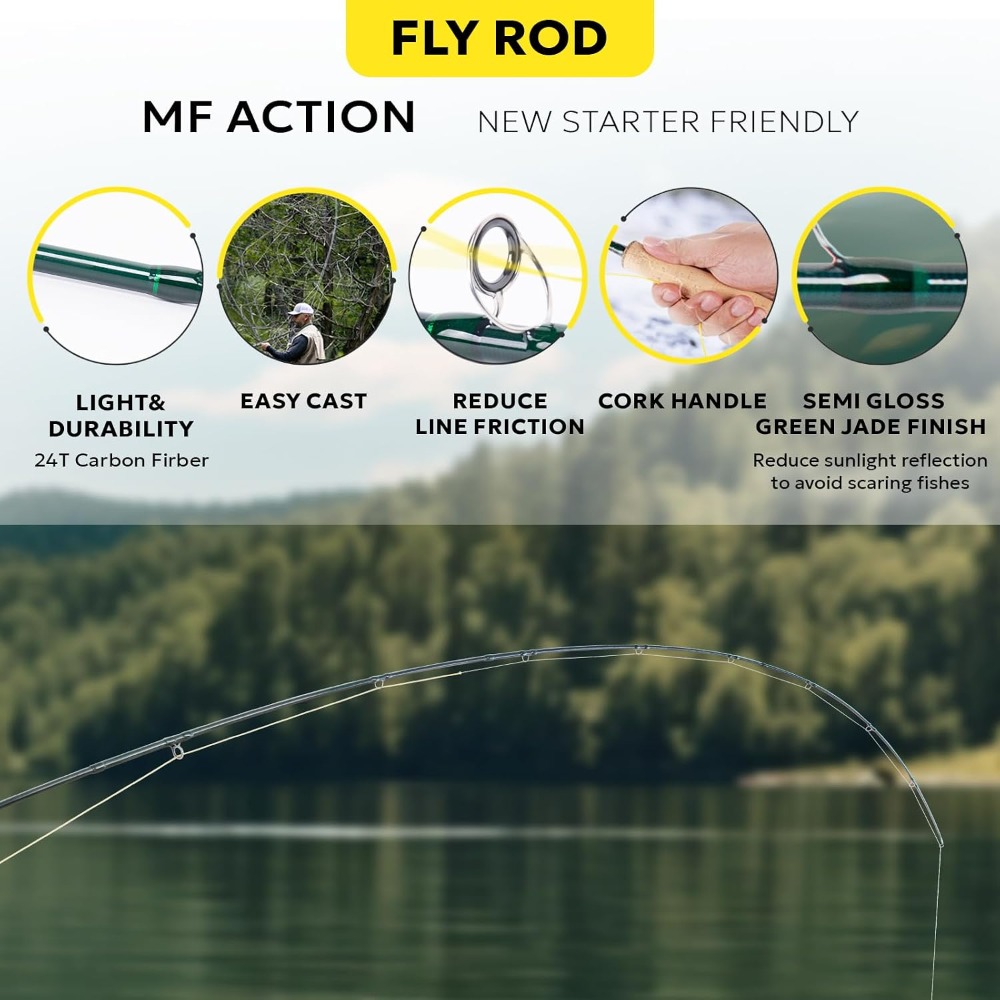 Fly Fishing Rod Combo Starter  - Fishing Rod Fly recension och pris