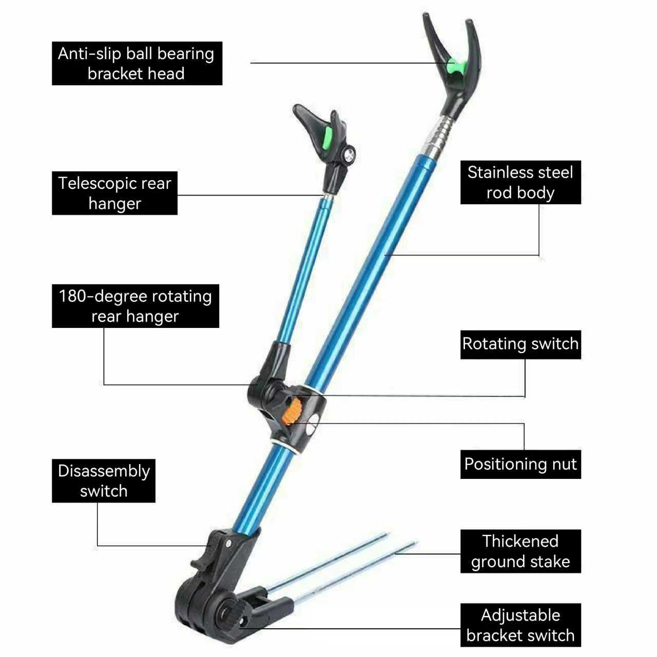 Thickened Telescopic Fishing R - Fishing Rod Telescopic recension och pris