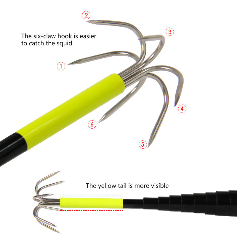 4/3M Telescopic Squid Gaff Anc - Fishing Rod Casting recension och pris