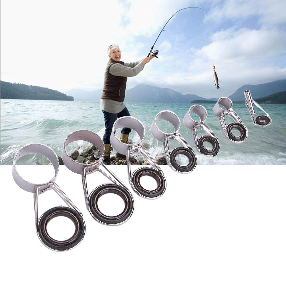 7 Sizes Raft DIY Tip Accessori - Fishing Rod Guide Replacement recension och pris
