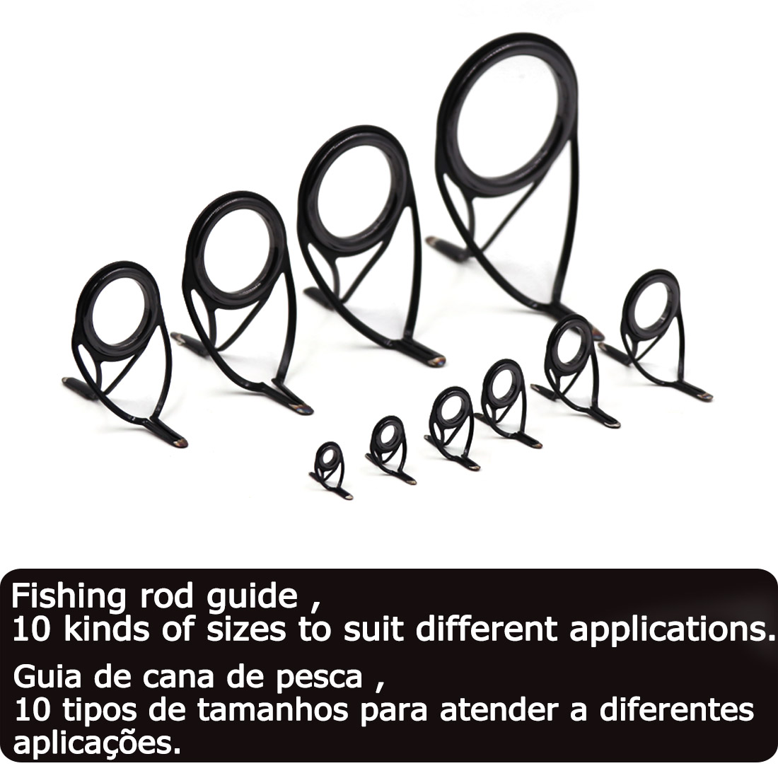 9KM OB Curved Rod Guide Kit 10 - Fishing Rod Casting recension och pris
