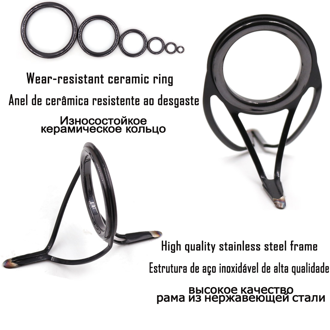 9KM OB Curved Rod Guide Kit 10 - Fishing Rod Casting recension och pris