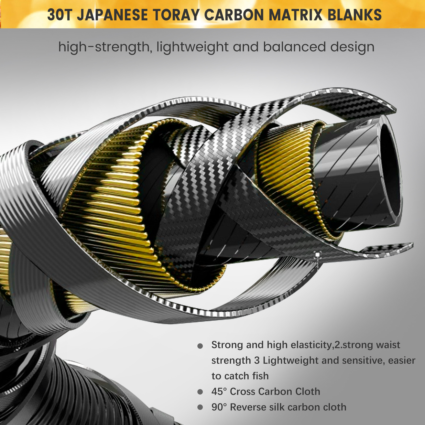 9KM Fishing Rod 1.8m/1.98m/2.1 - Fishing Rod Carbon Fiber recension och pris