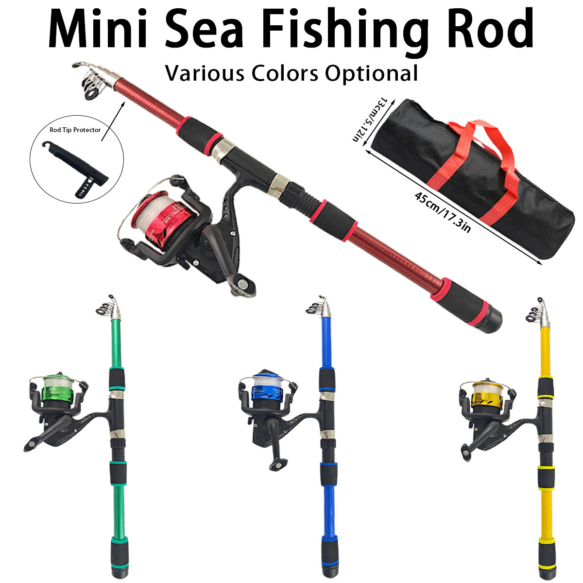 Mini Telescopic Sea Fishing Ro - Fishing Rod Combo recension och pris