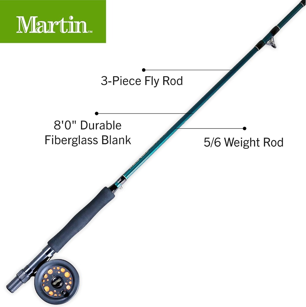 Complete Fly Fishing Kit - 8ft - Fishing Rod Fly recension och pris
