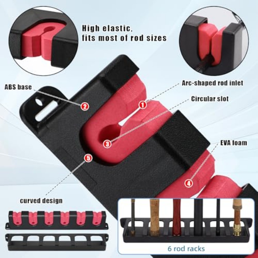 6set Fishing Rod Holders for 1 - Fishing Rod Boat recension och pris
