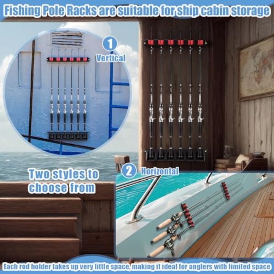 6set Fishing Rod Holders for 1 - Fishing Rod Boat recension och pris
