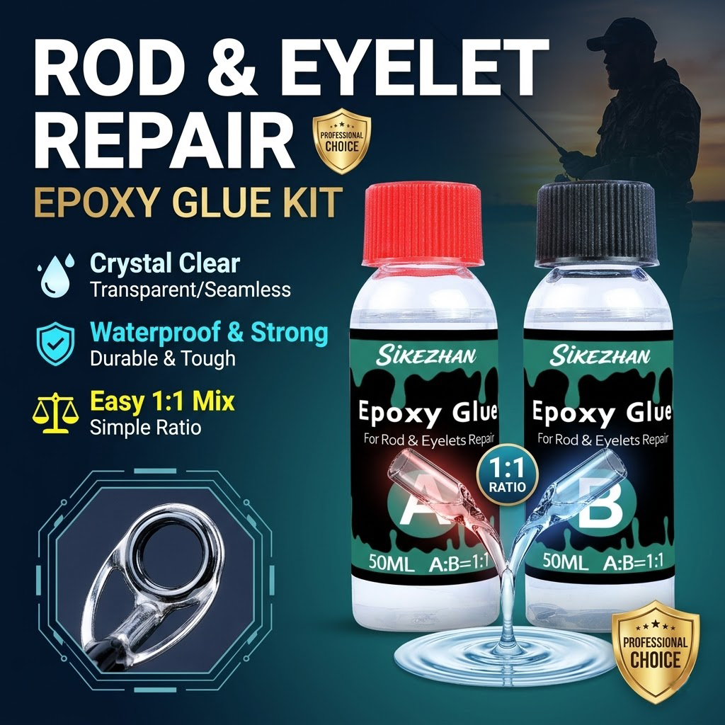 Clear 2-Part Fishing Rod Epoxy - Fishing Rod Building Kit recension och pris