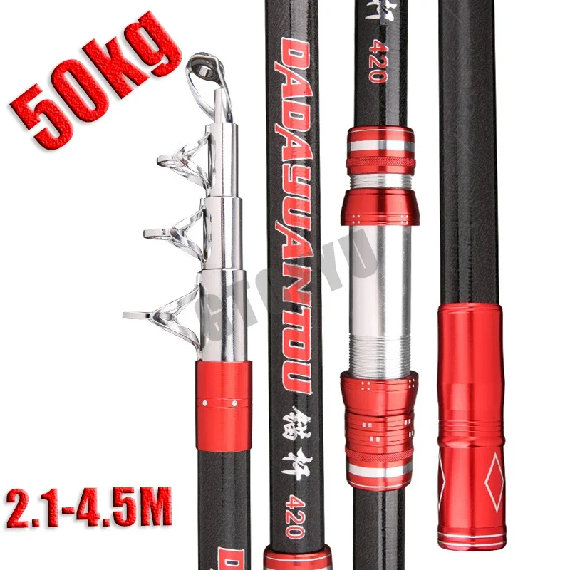 2.1-4.5M Carbon Fishing Rod 50 - Fishing Rod Surf recension och pris