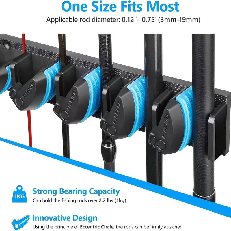 Durable Wall Mounted Vertical  - Fishing Rod Holder recension och pris