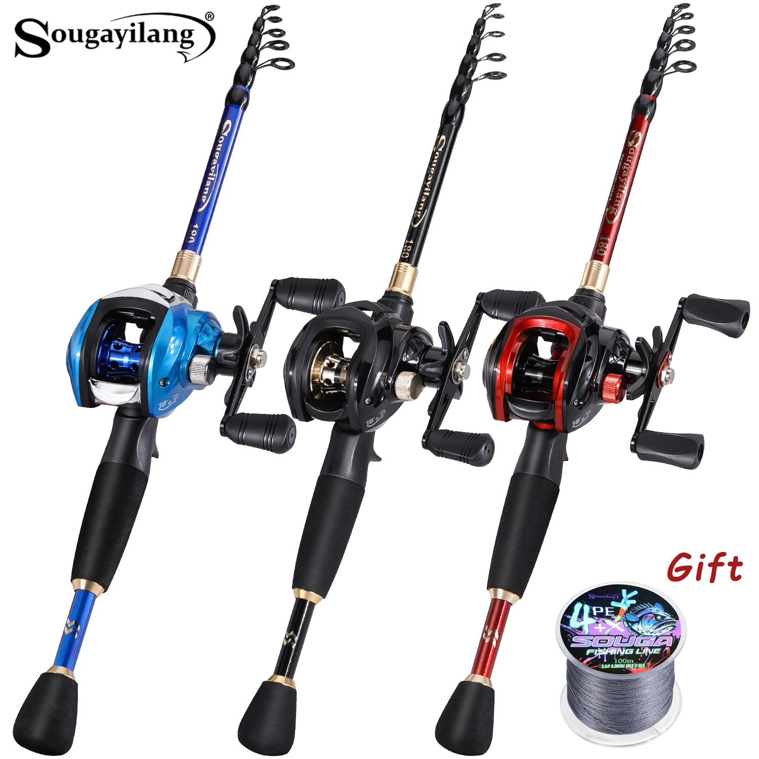 Sougayilang Fishing Set with C - Fishing Rod Carbon Fiber recension och pris