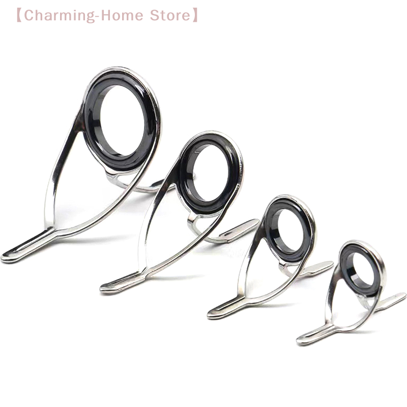 【M】4Pcs Stainless Steel Fishin - Fishing Rod Guide Replacement recension och pris