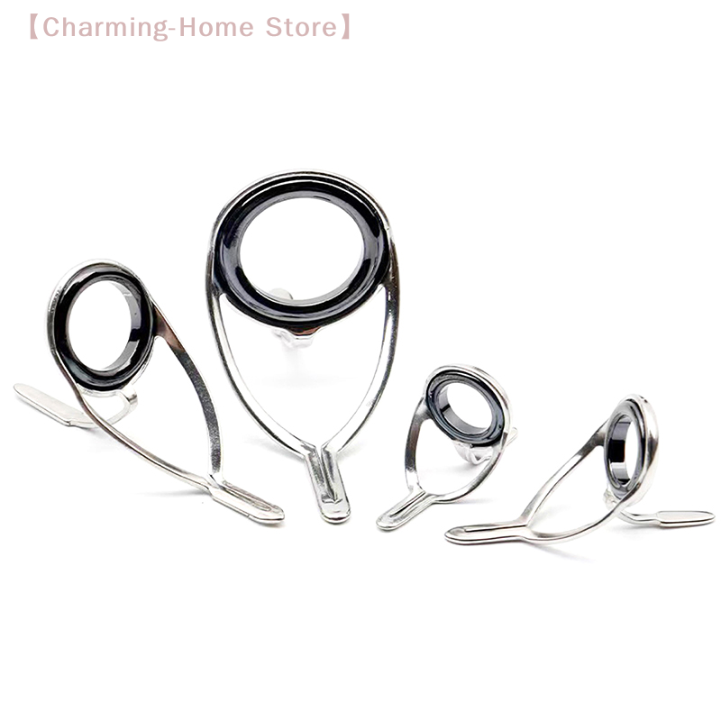 【M】4Pcs Stainless Steel Fishin - Fishing Rod Guide Replacement recension och pris
